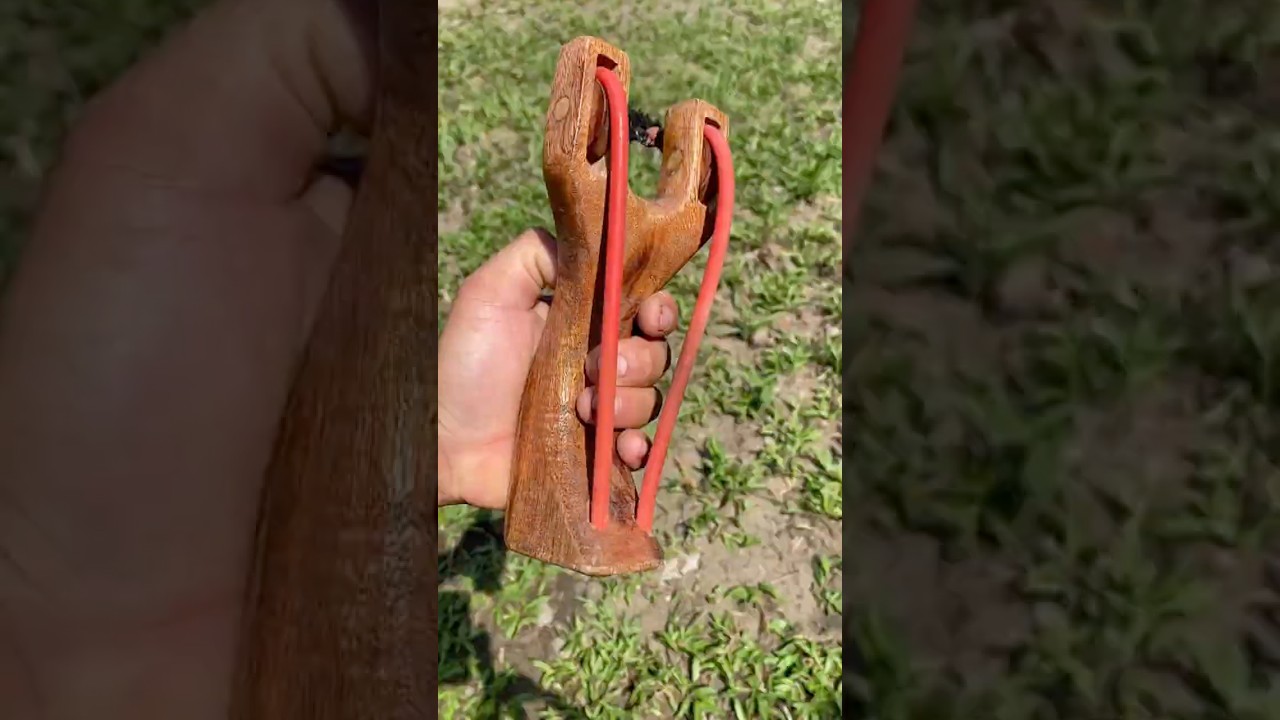 Handmade wooden slingshot #hanmade #diy #amazing #craft