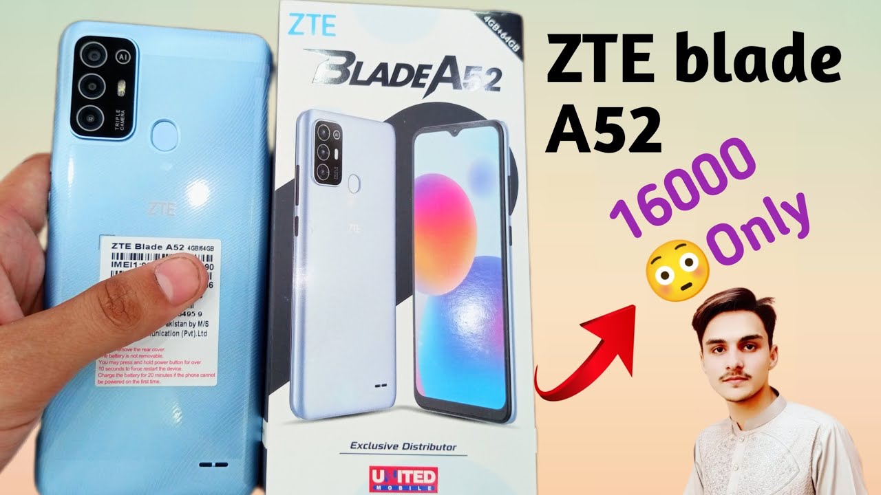 ZTE blade A52 unboxing| 4GB 64GB Memory | Budget Smartphone- Price in Pakistan??? BilalMobiles8