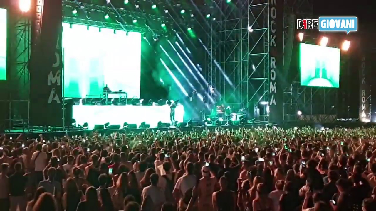 Il concerto di Gemitaiz a Rock in Roma in due minuti