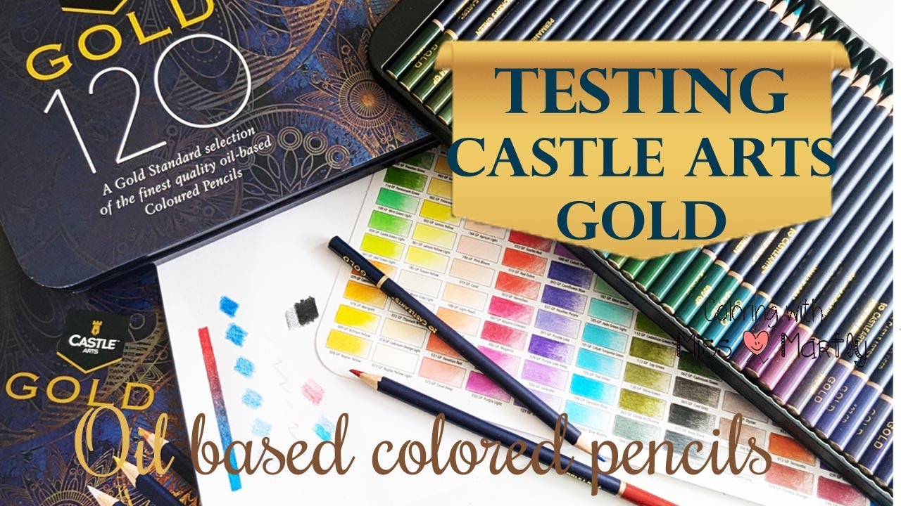 Testing my NEW CASTLE ARTS GOLD 120 Coloured Pencils