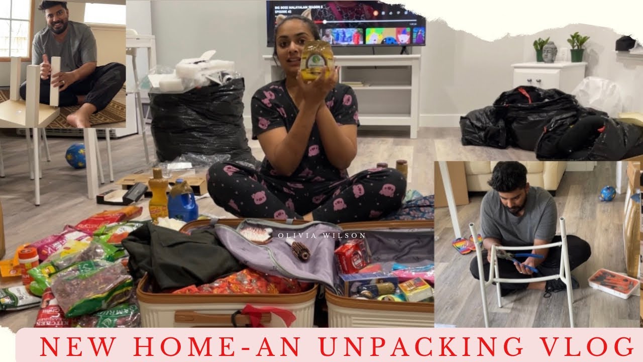 Setting up our new Canada Home| Things we brought from India|UnpackingVlog| Parvathy Somanath