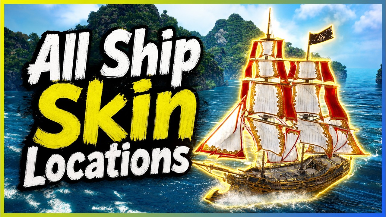 AC Black Flag Resynced: All Ship Skin Locations for Sails, Figureheads, Hulls, Wheels & Crew Attire
