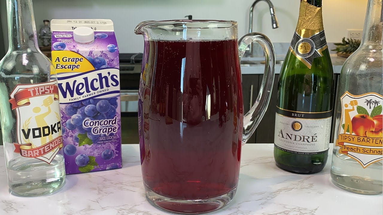 Tre's Purple Champagne Vodka Punch