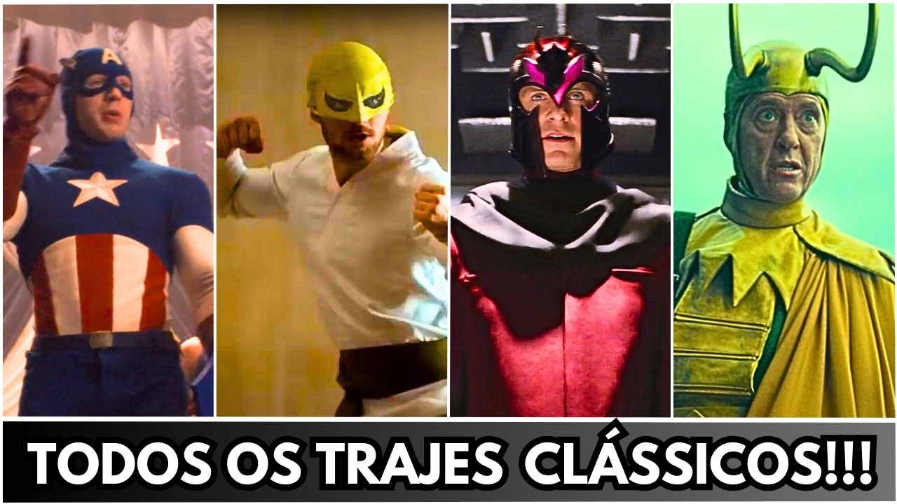 TODAS AS APARI&Ccedil;&Otilde;ES DE TRAJES CL&Aacute;SSICOS EM FILMES OU S&Eacute;RIES DA MARVEL!!!