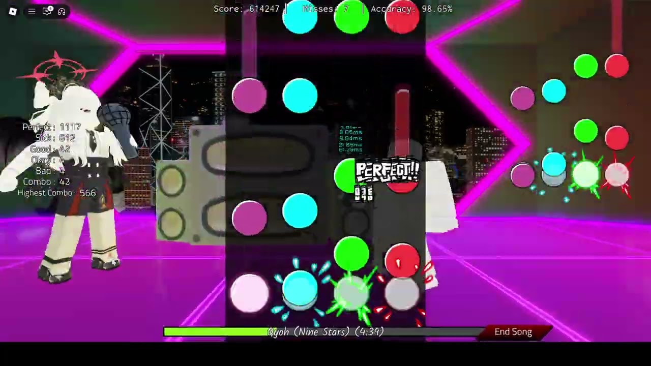 06.22 Basically FNF Remix - Camellia Qyoh (Nine Stars) 120 Miss Clear [Roblox] [200 Sub Special 3/4]