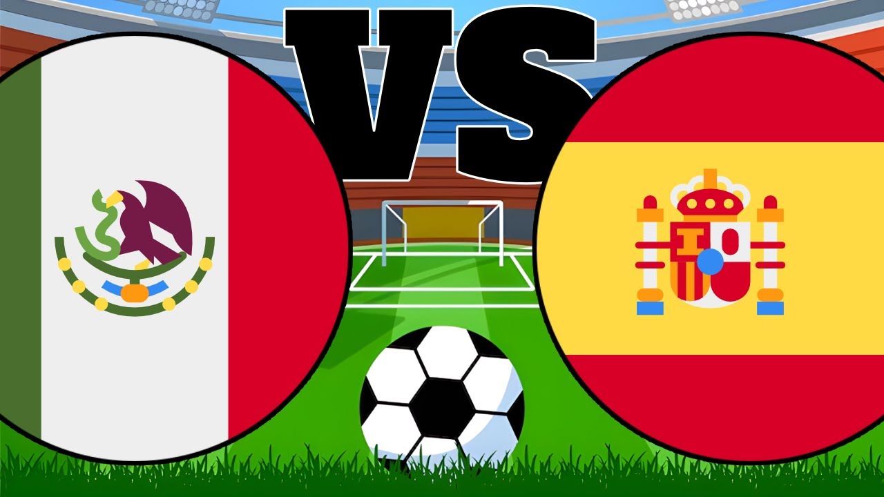 11 vs 11 Marble Football Soccer | Mexico vs Spain