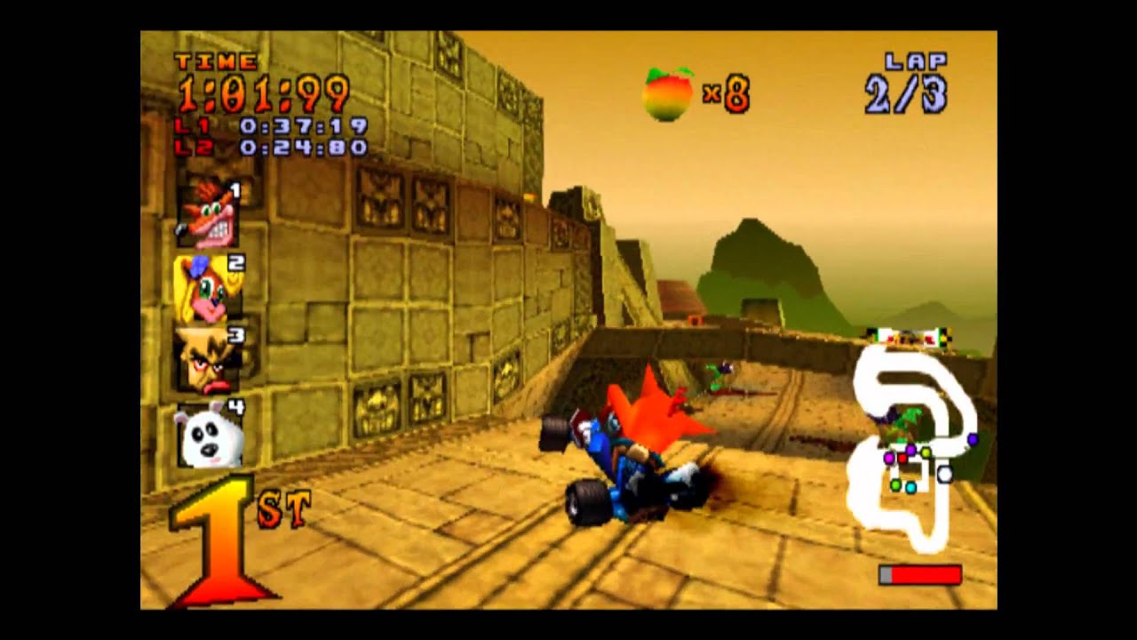 Papu's Pyramid - Trophy Race - Crash Team Racing - 101% Playthrough (Part #8)