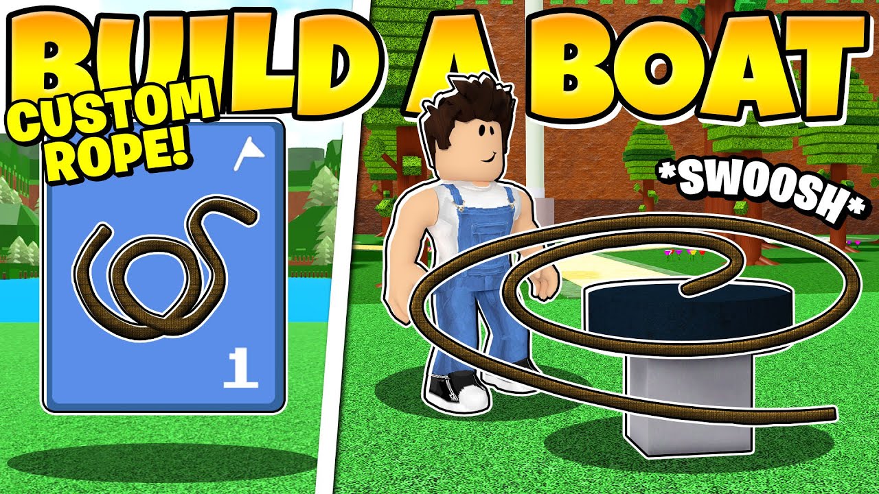 I ADDED CUSTOM ROPE TO Build a Boat! *INSANE*