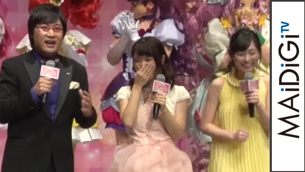 福原遥、“天の声”に興奮？「会えて嬉しい」　劇場版アニメ「映画プリキュアドリームスターズ！」会見2