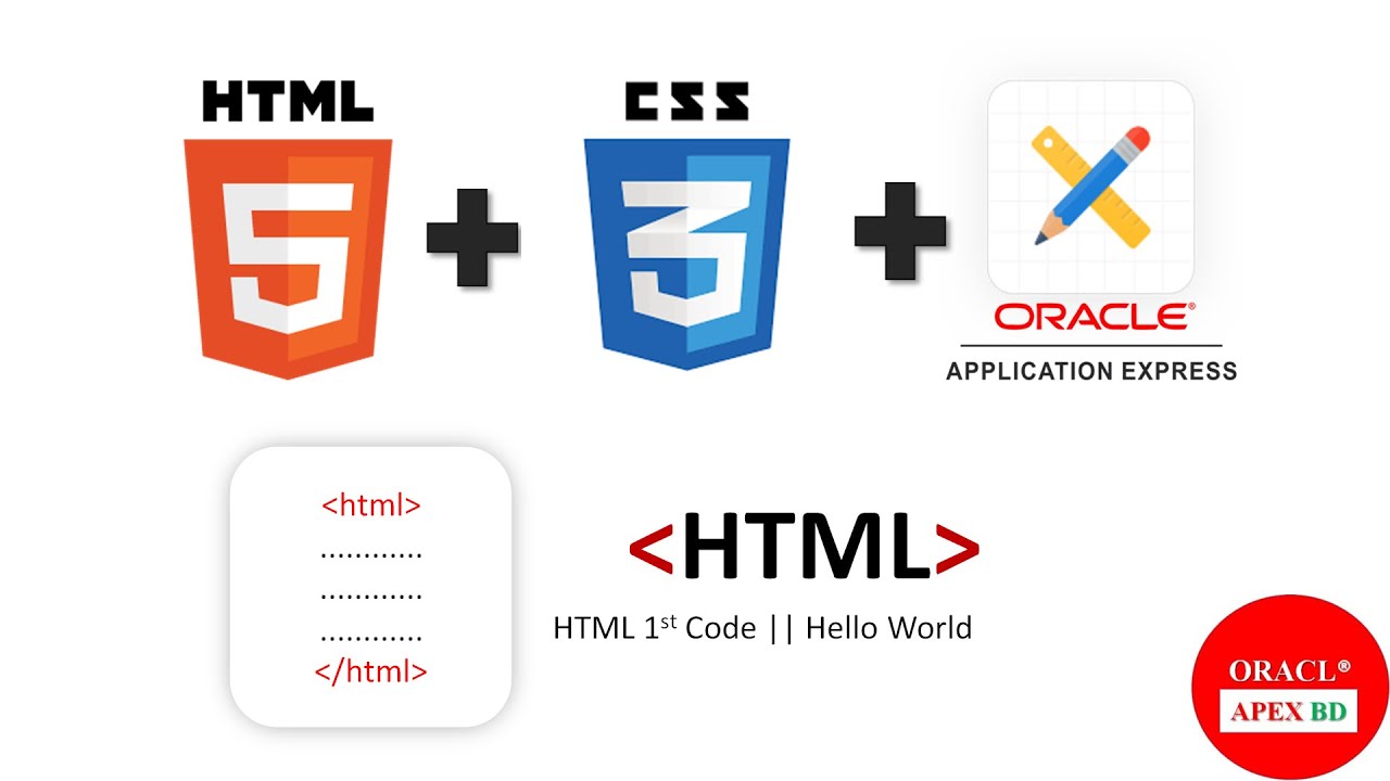 Oracle Apex Tutorial for Beginners 2 # HTML Headings,Paragraph & Pre Tags, line break