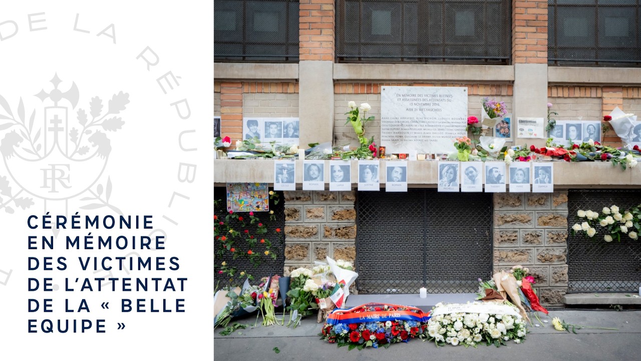 Cérémonie en mémoire des victimes de l’attentat de la « Belle Equipe ».