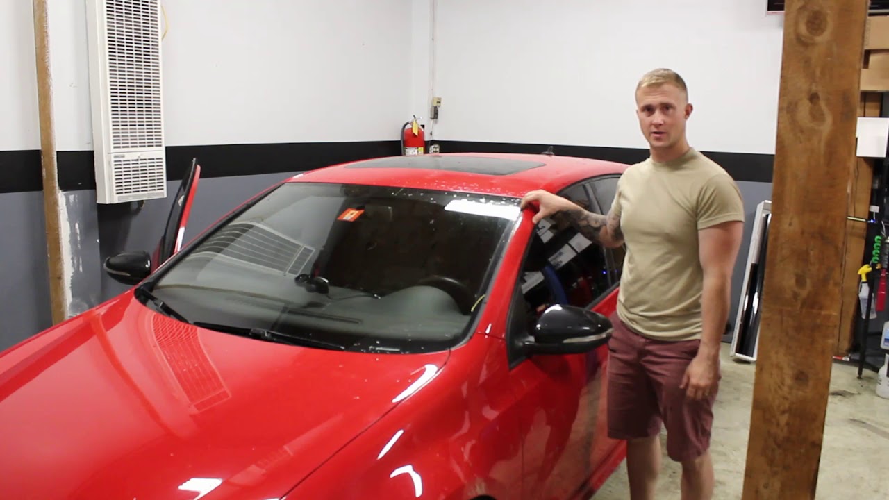 Wrapping the roof on my 2013 VW Golf R!!
