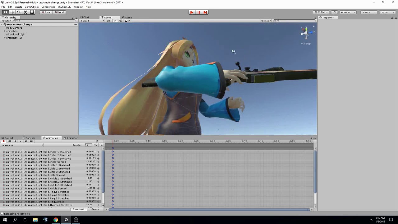 Adding a Weapon to Your Avatar - VRChat Gesture Overrides