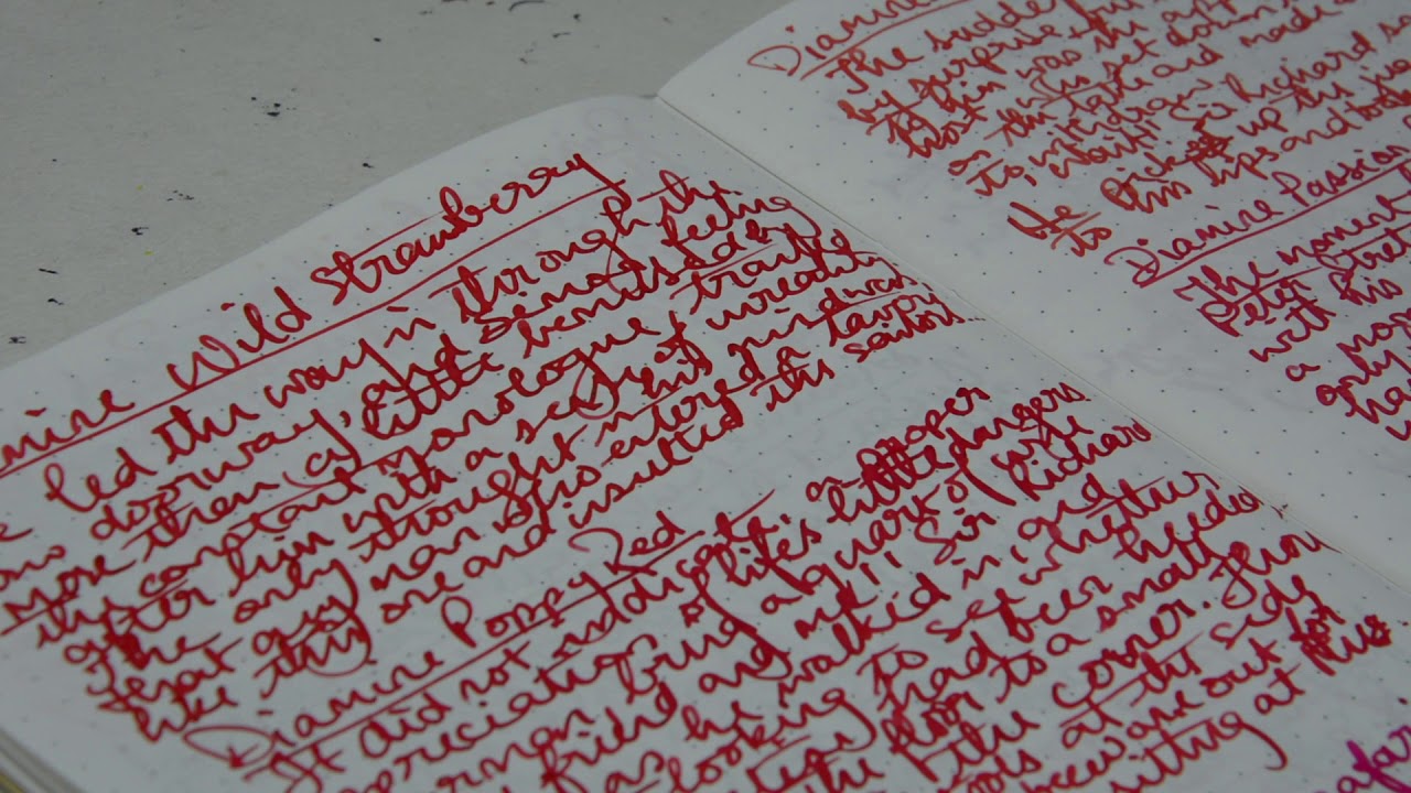 Ink Comparison - Last of the Reds