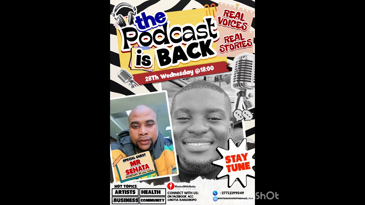 Interview with Mr Willy Sehata of Re Aga Tsela hosted by Notia Rakgoropo on 10Mins with Notia