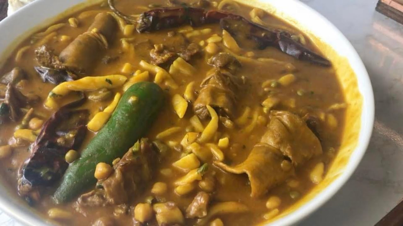 المقطع الليبي الرشته الليبيه بالقديد وعصبان الشمس (اللواوي) على الحطب 🪵😍 Libyan section with bacon