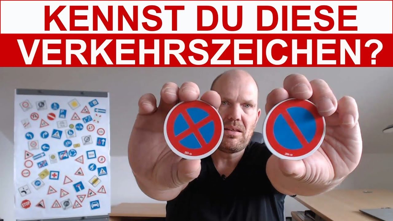Kennst du diese Verkehrszeichen? In diesem Video erkläre Halten, Parken, Halteverbot und Parkverbot.