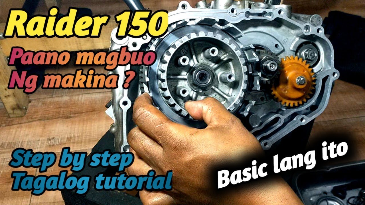 Paano mag buo ng clutch side ng makina ng RAIDER 150 / Step by step tutorial