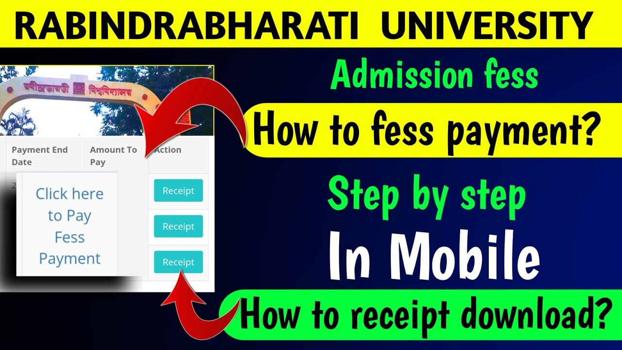 How to fees payment | Rabindrabharati University | In Mobile