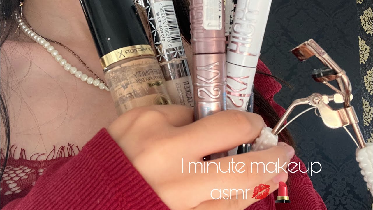 asmr/ 1 minute makeup fast and aggressive