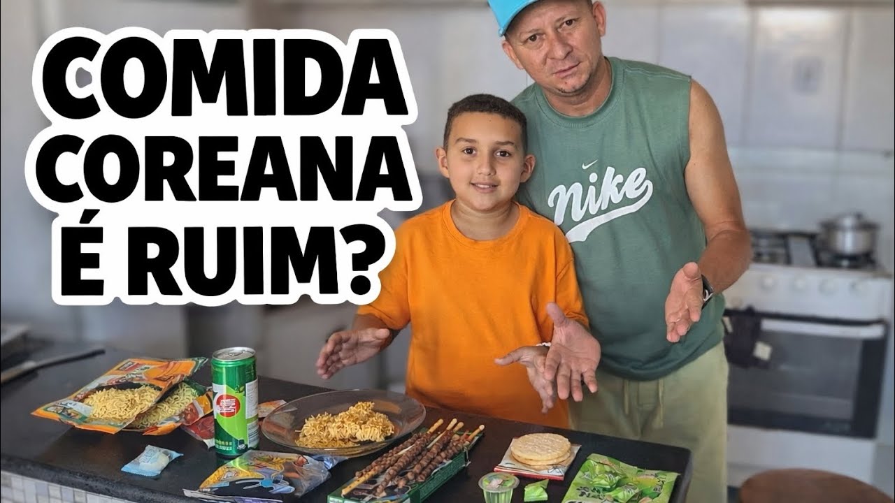 EXPERIMENTANDO COMIDA COREANA PELA PRIMEIRA VEZ! E MUINTO RUIM 