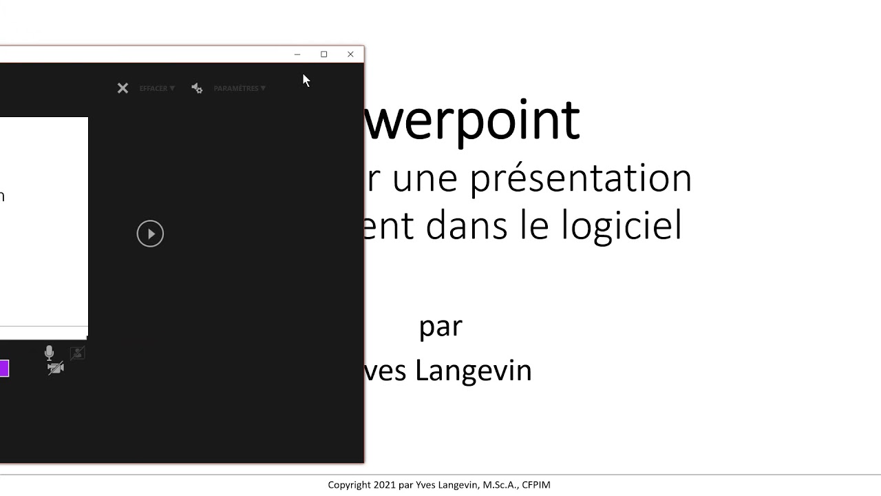 Powerpoint - Tutoriel de création d'un enregistrement vidéo