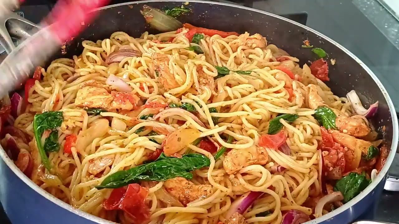 CHICKEN SPAGHETTI RECIPE #dinnerrecipe #easyrecipe