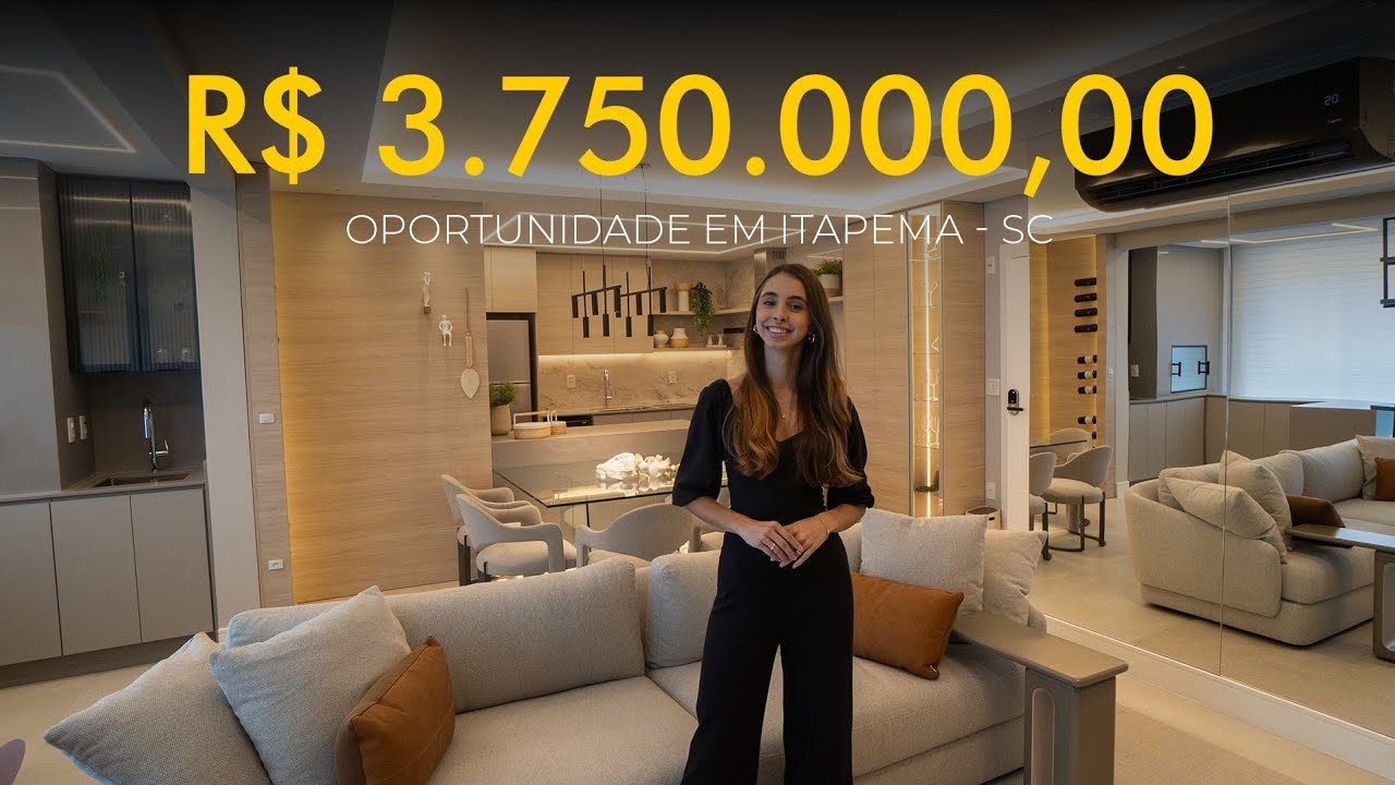 APARTAMENTO COM 3 SUÍTES MOBILIADO A VENDA EM MEIA PRAIA ITAPEMA - SC 🏖🌊