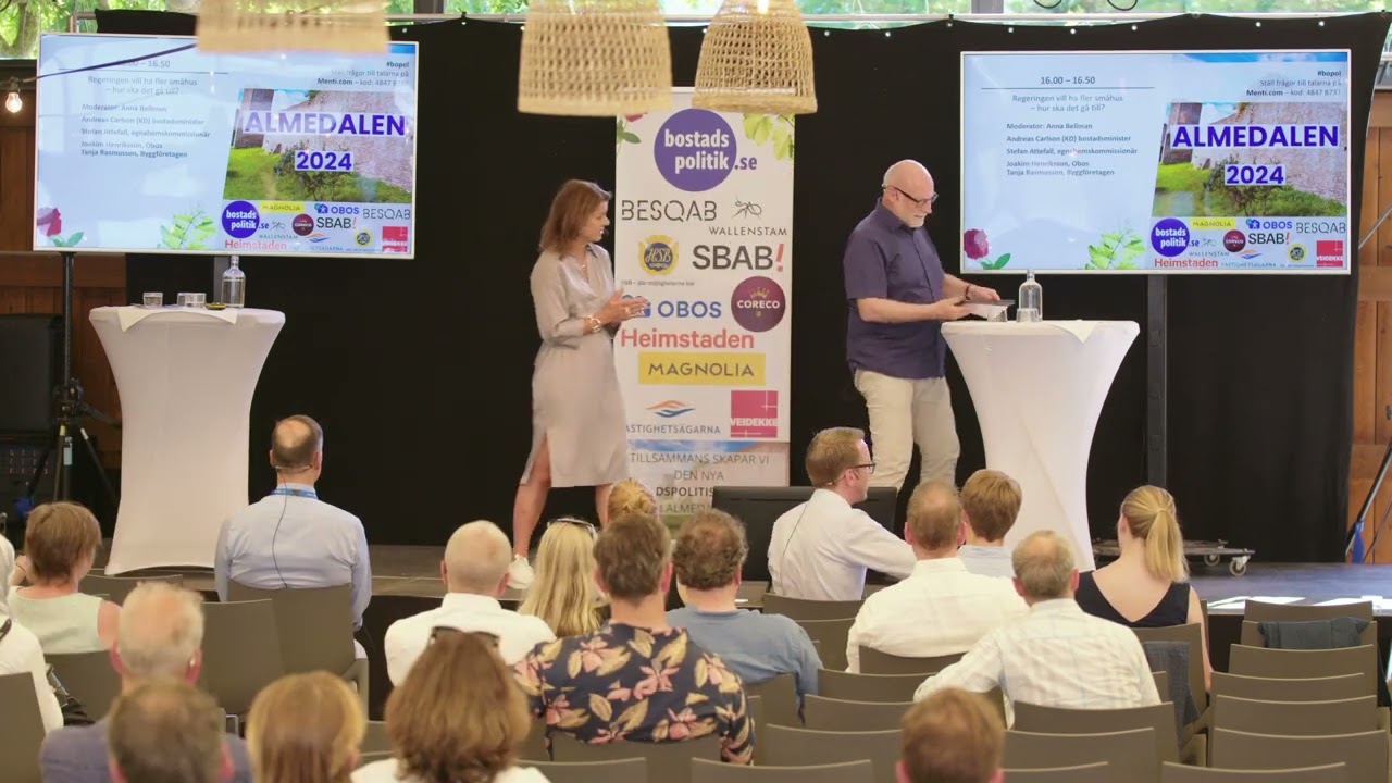 Almedalen 2024: Regeringen vill ha fler småhus – hur ska det gå till?