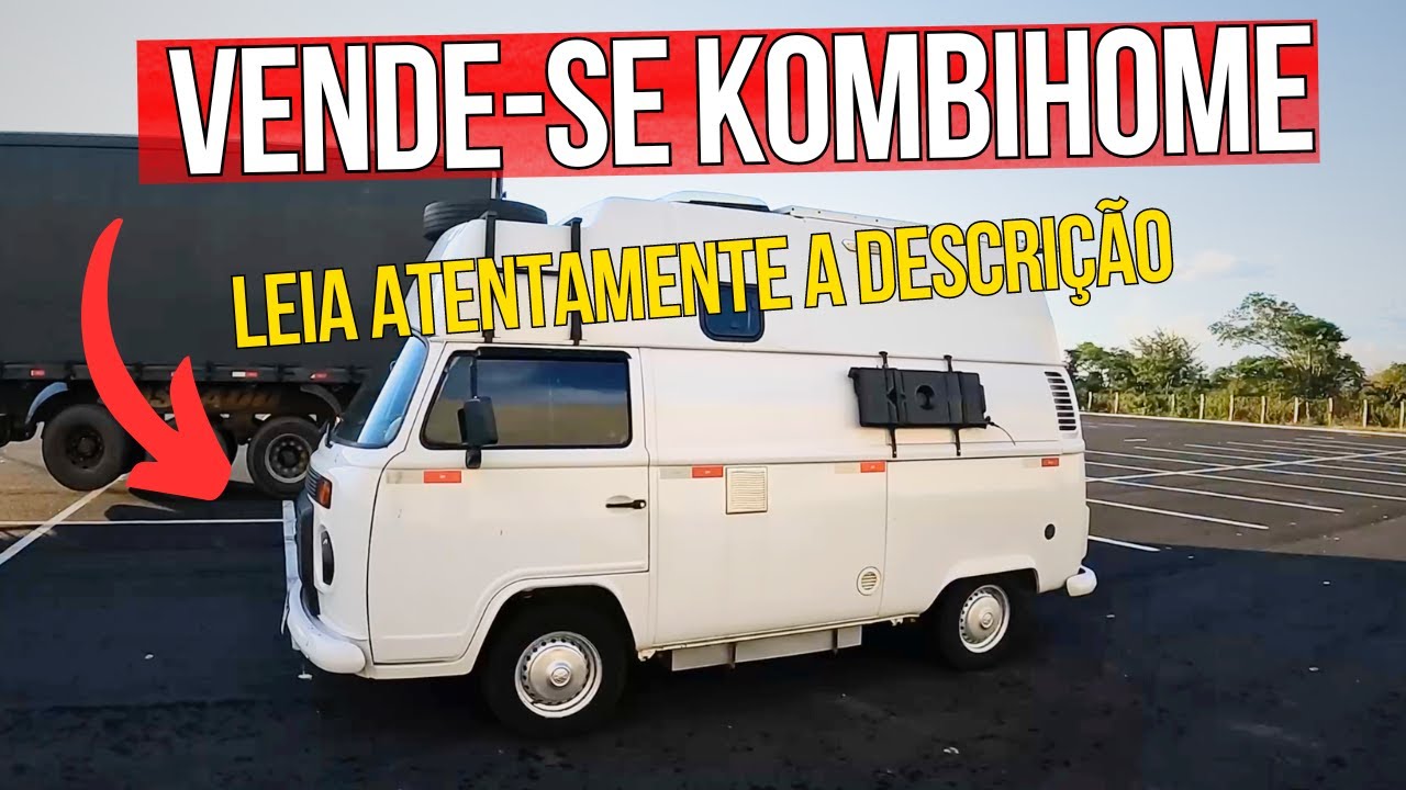 VENDE-SE KOMBI MOTORHOME com TETO ALTO DE FIBRA, LEGALIZADA!