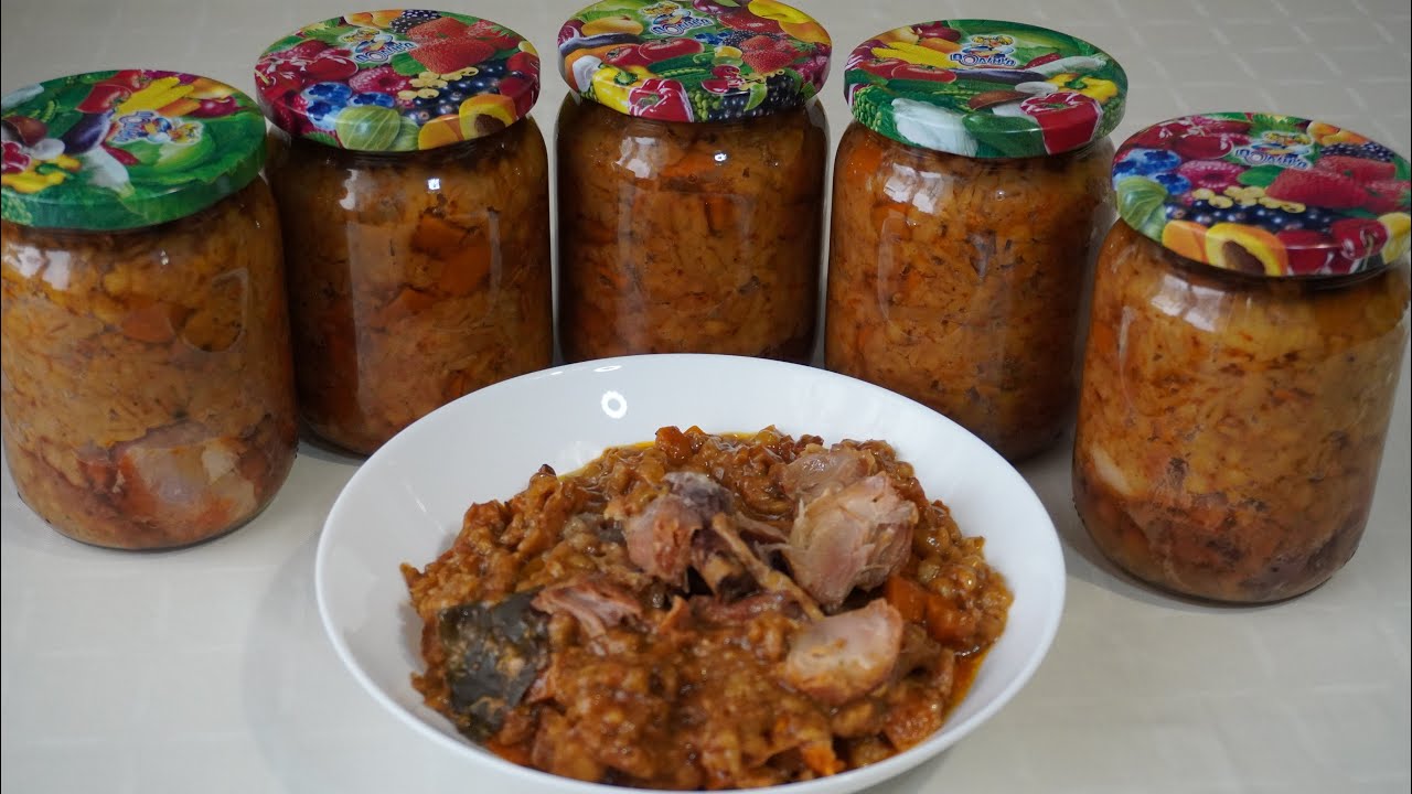 Каша Перлова з Мясом в Автоклаві