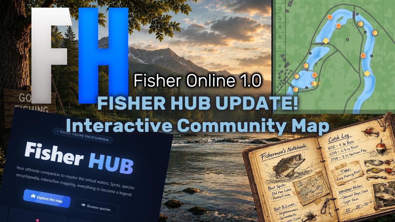 🗺️ Обновление Fisher Hub в Fisher Online 1.0 &mdash; интерактивная карта сообщества, которой ВАМ нужно ...