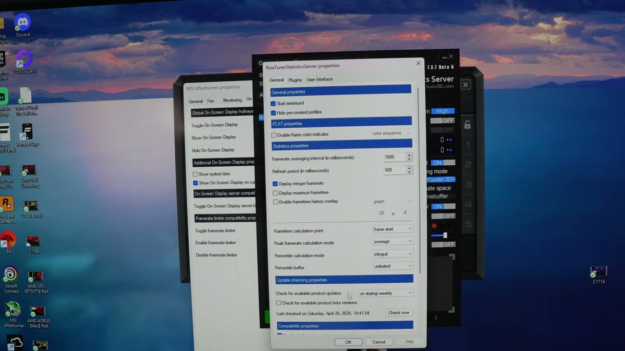 How To Make 1% Lows FPS Average And More Work On Screen Using MSI Afterburner