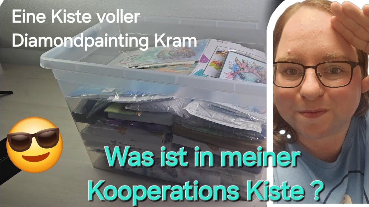 Meine Kiste voller Diamondpainting Artikel/ darum habe Kooperationen beendet 😅