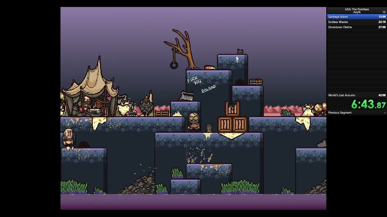 LISA: The Pointless 1.3.7 Demo Speedrun in 41:10:100 (Current WR)