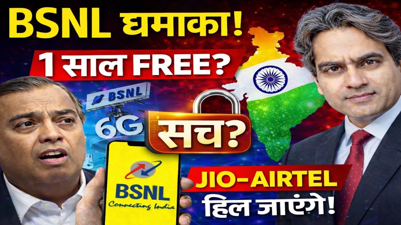 26 जनवरी से BSNL 1 साल फ्री? | 365 Days Recharge Truth | Jio Airtel को झटका!