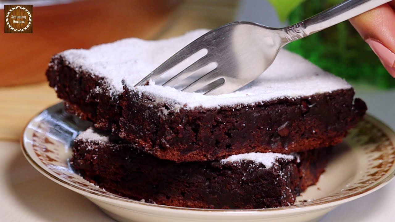 Frying Pan Brownies | No Oven | No mold | Easy & Quick Dessert | Scrummy Recipes E 10