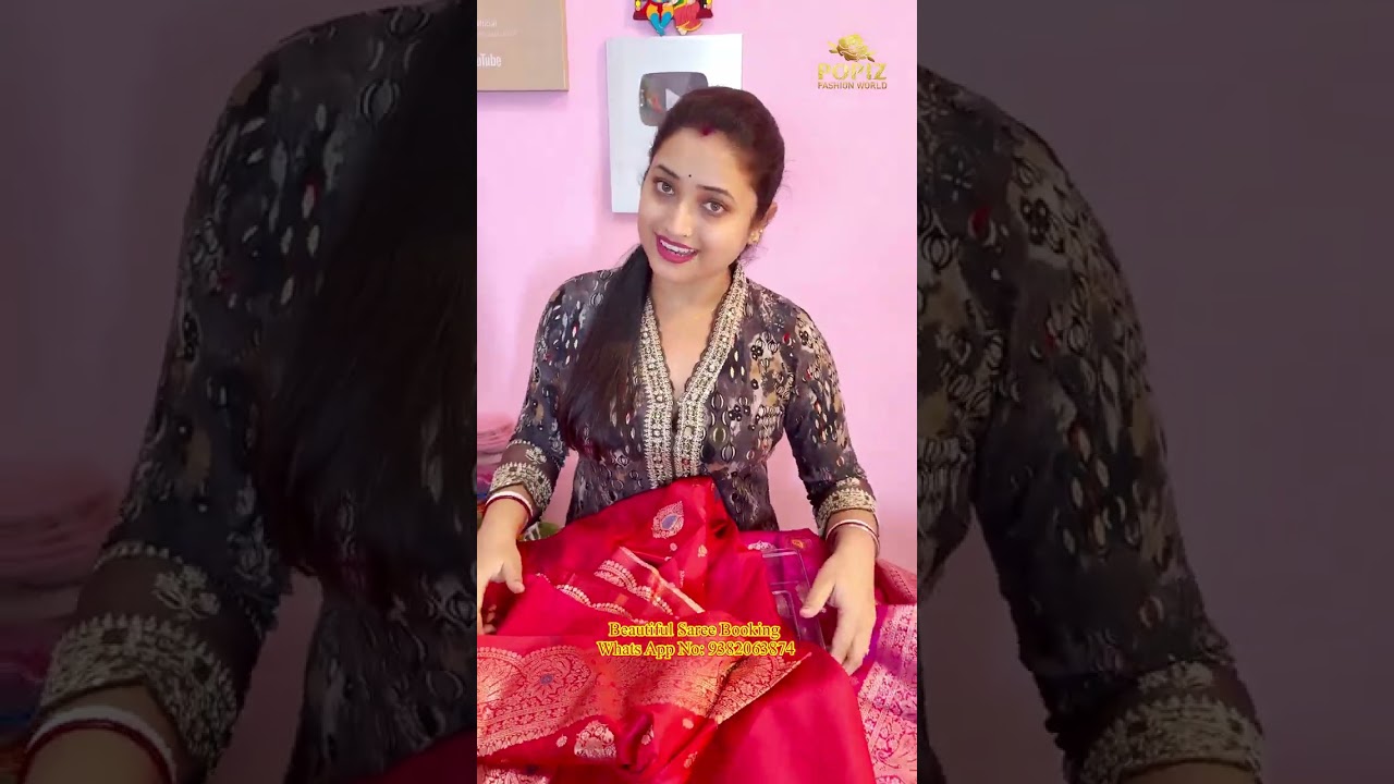 মিনাকারী মাসরু কাতান শাড়ি