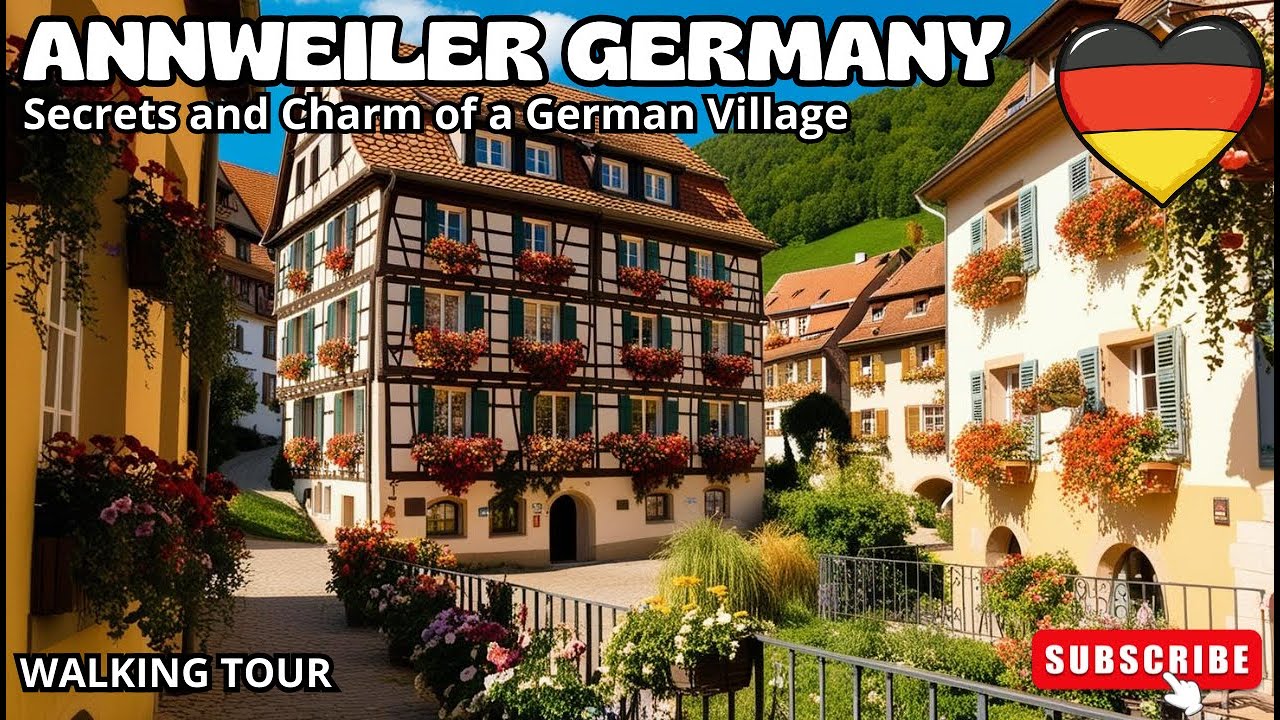 ANNWEILER AM TRIFELS GERMANY ALLEMAGNE : charm of a beautiful German village - WALKING STREET
