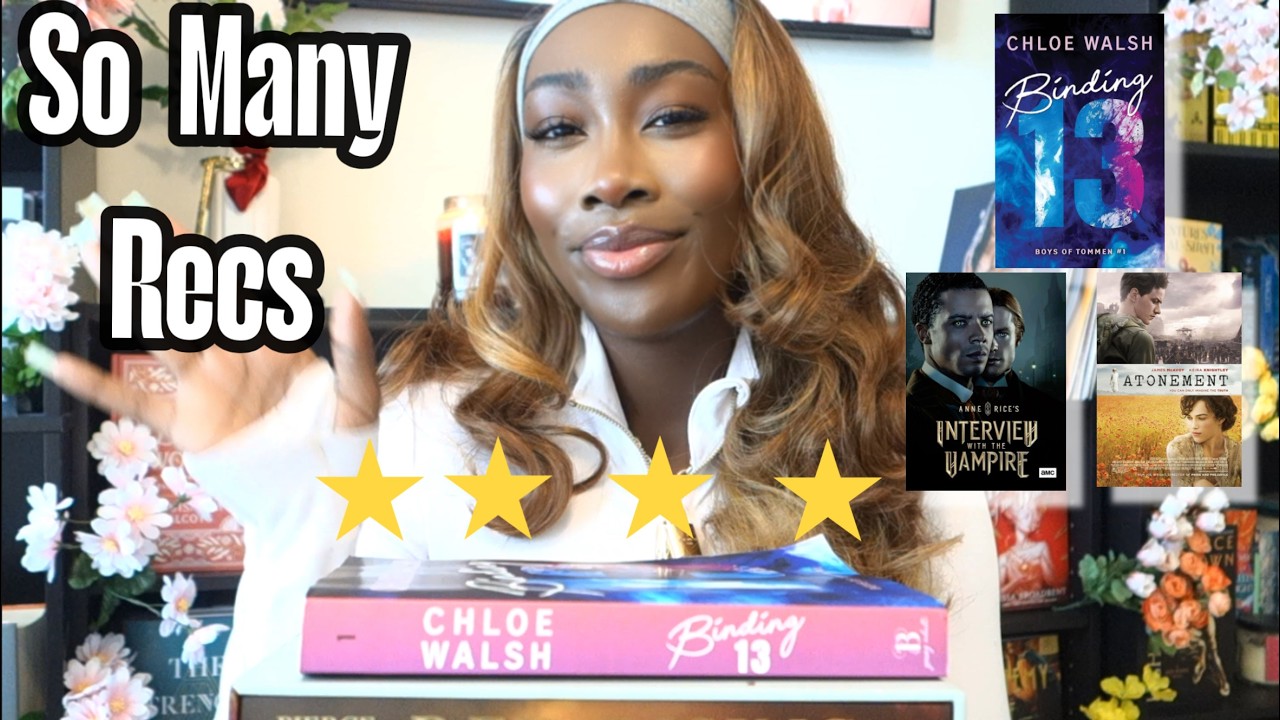 3 book recs 3 movie recs 3 tv show recs! So many recs!