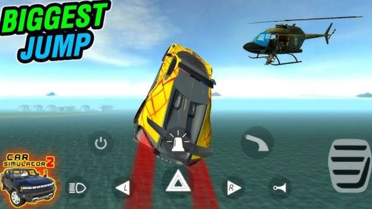    World biggest jump in car simulator 2 with Bugatti 