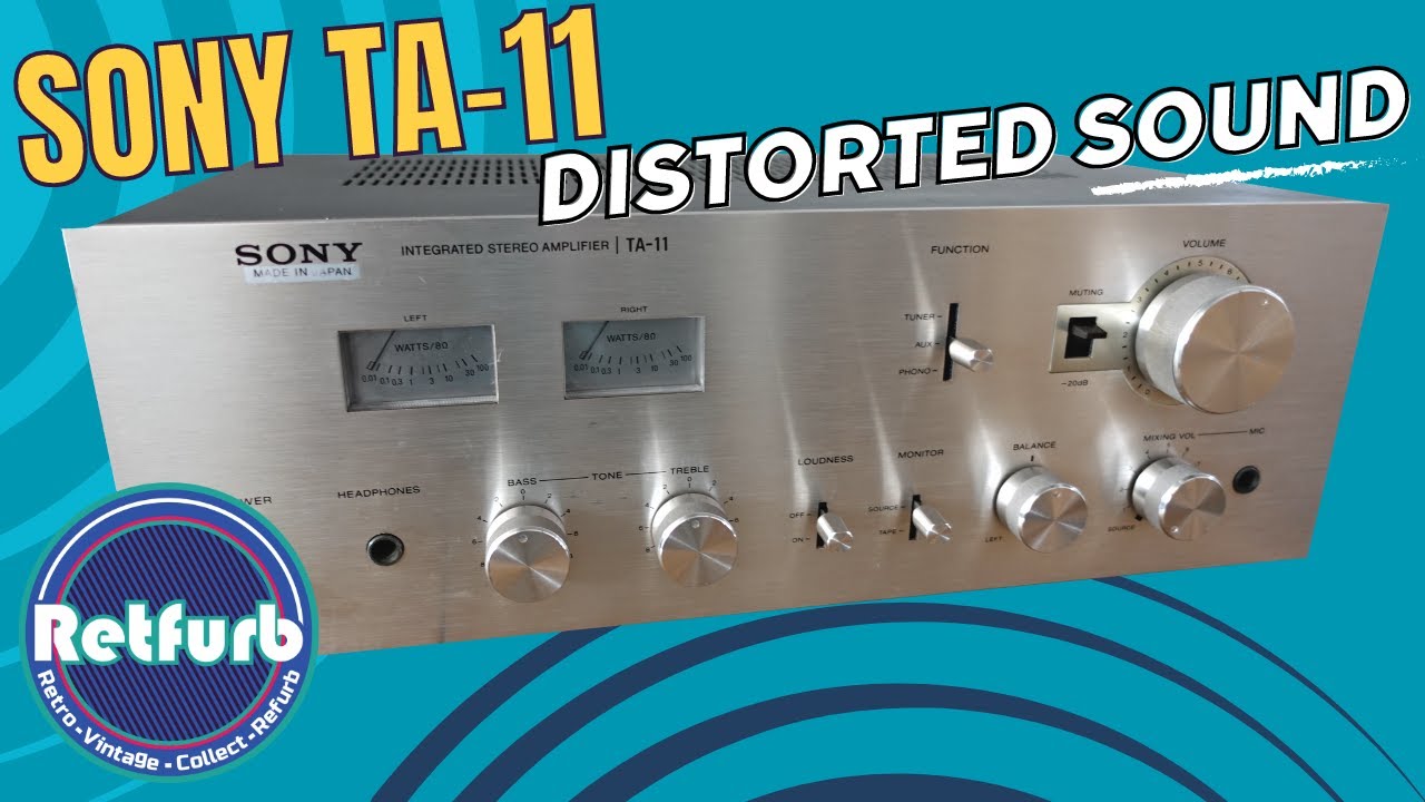 Ремонт усилителя SONY TA-11 с серьёзным искажением звука — Retfurb Vintage Refurb