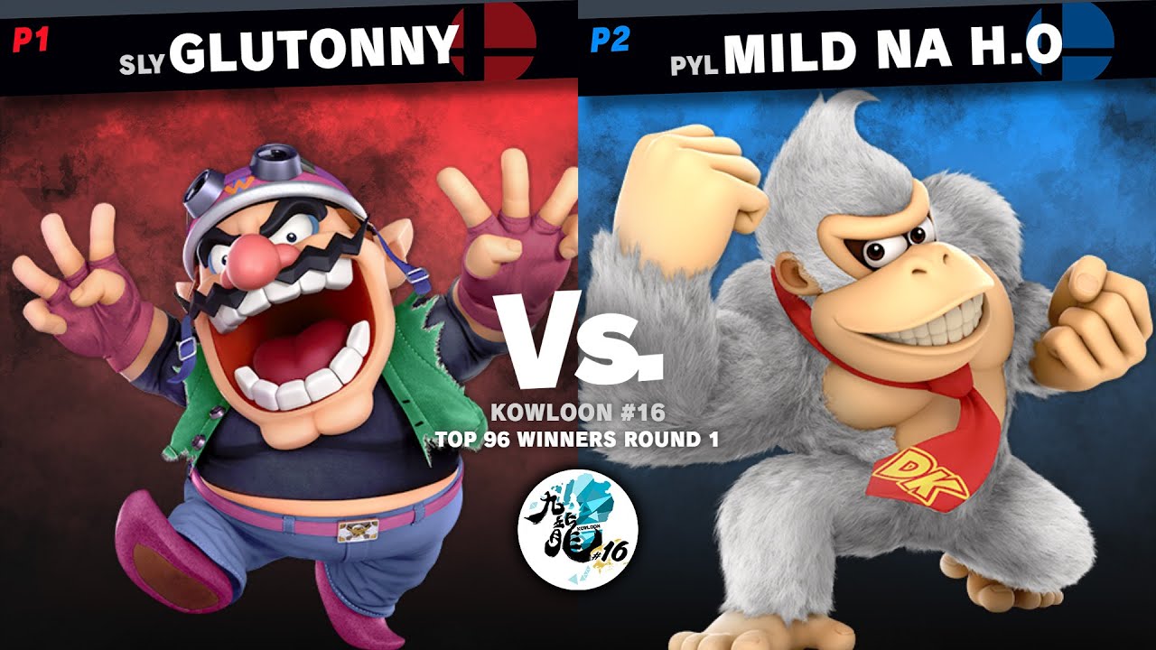 KOWLOON #16 TOP 96 - Glutonny (Wario) VS Mild na H.O (Donkey Kong) SSBU Tournament