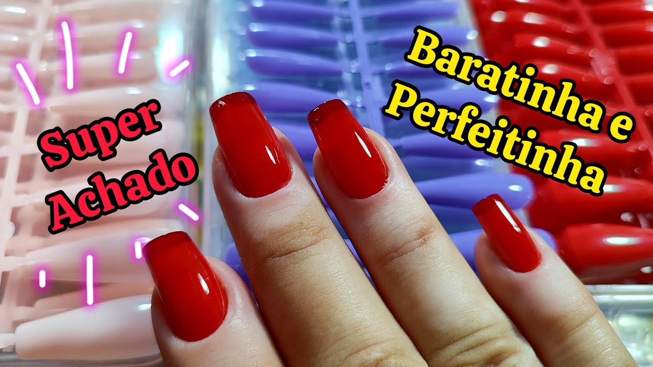 ❤️ NOVAS UNHAS POSTIÇAS PERFEITAS ❤️. VOCÊ PRECISA CONHECER. #unhas #unhaspostiças #alongamento