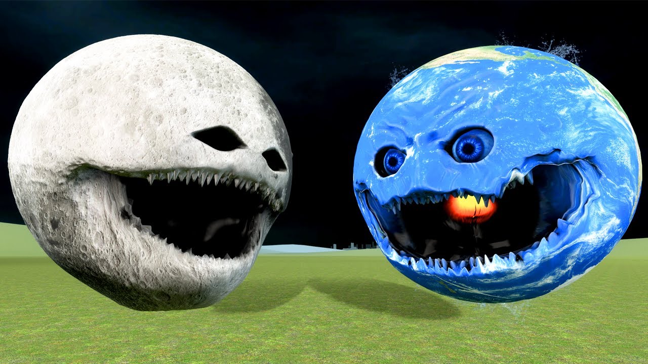 قاريز مود : كوكب الأرض ضد كوكب القمر مين فاز؟ 🔥😱Garry's Mod