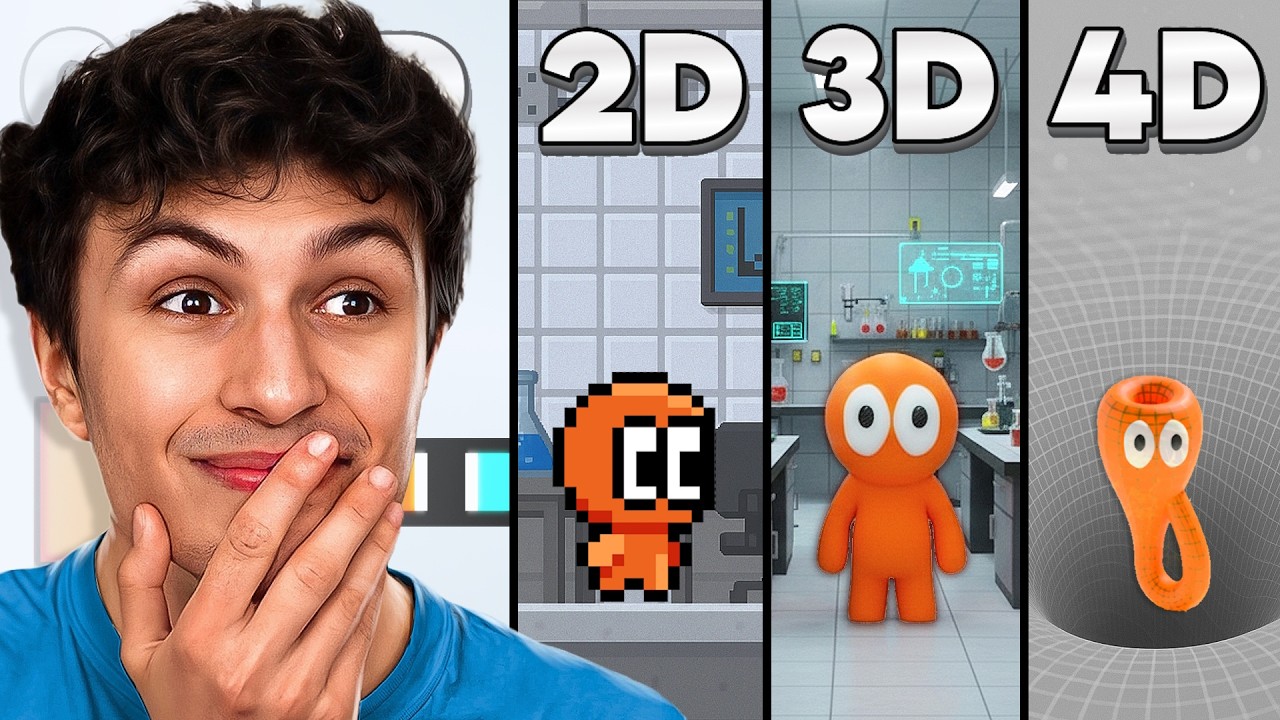 J’ai crée le MÊME Jeu de la 0D à la 4D (c’est trop stylé)