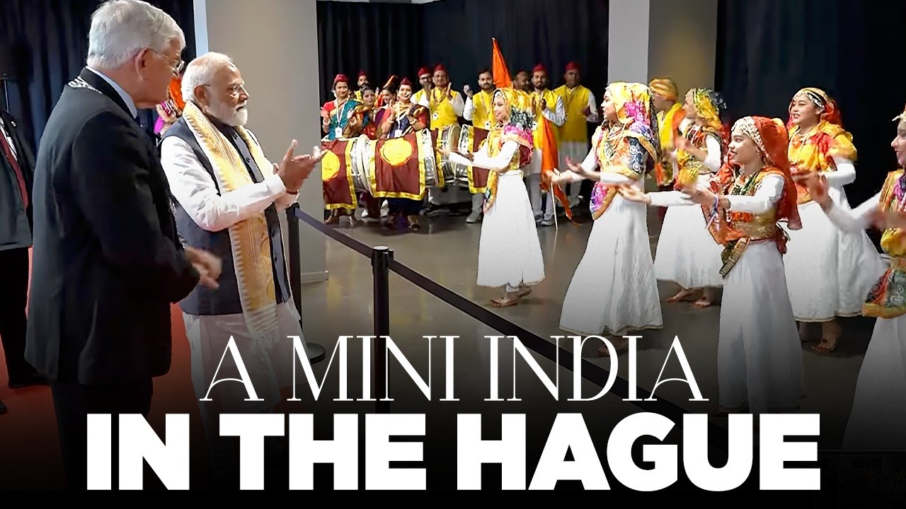 Indian culture shines bright at PM Modi&rsquo;s community event in The Hague