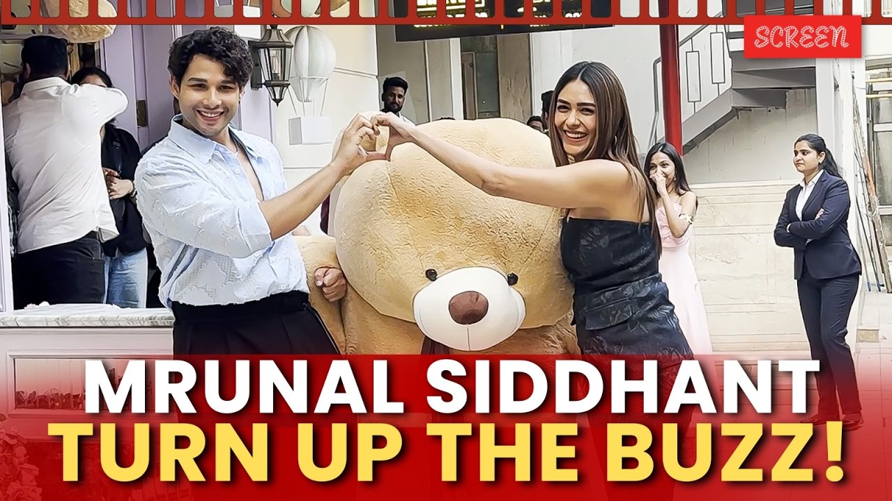 Mrunal Thakur And Siddhant Chaturvedi Promote 'Do Deewane Seher Mein' In Mumbai | Screen