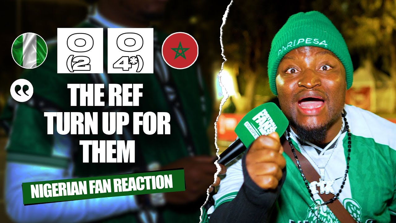 NIGERIA 0-0 MOROCCO (2- 4* Penalties) - ( Godfrey - NIGERIAN FAN REACTION ) AFCON 2025