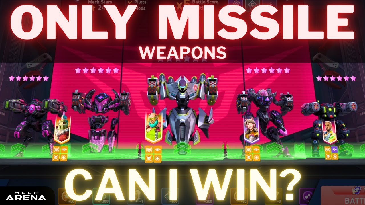 Will I Cook or Get Cooked With MISSILE Weapons Only? | Hangar Showdown | Mech Arena